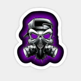 Toxic/Radioactive Skull Gas Mask Sticker